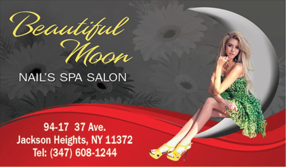 Tarjeta de Presentación Beautiful Moon Nails Spa